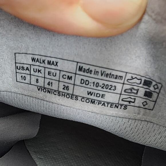 Vionic Women's Knit Walk Max Walking Sneakers Size 10 - Picture 6 of 6